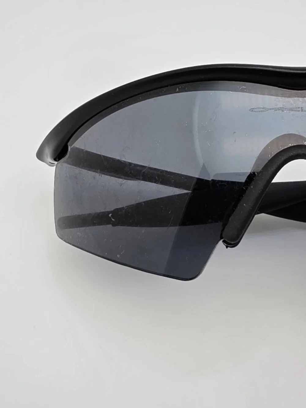 Oakley 11-162 SI Industrial M Frame Black Polarized Z87 Grey Strike Sunglasses